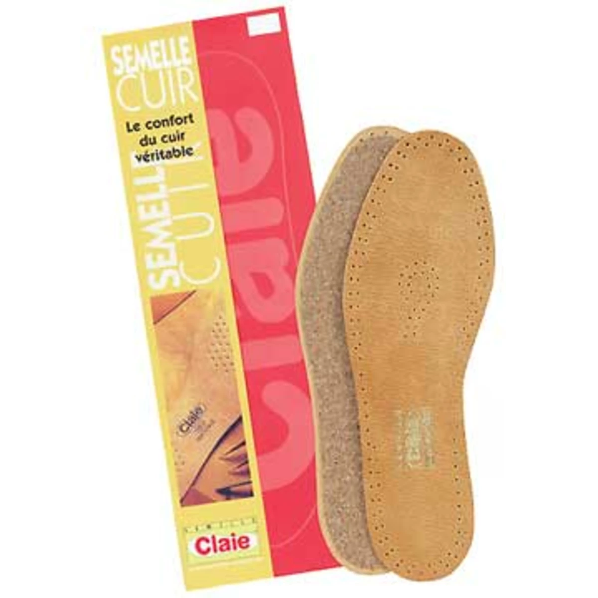 Semelle cuir : Chamois