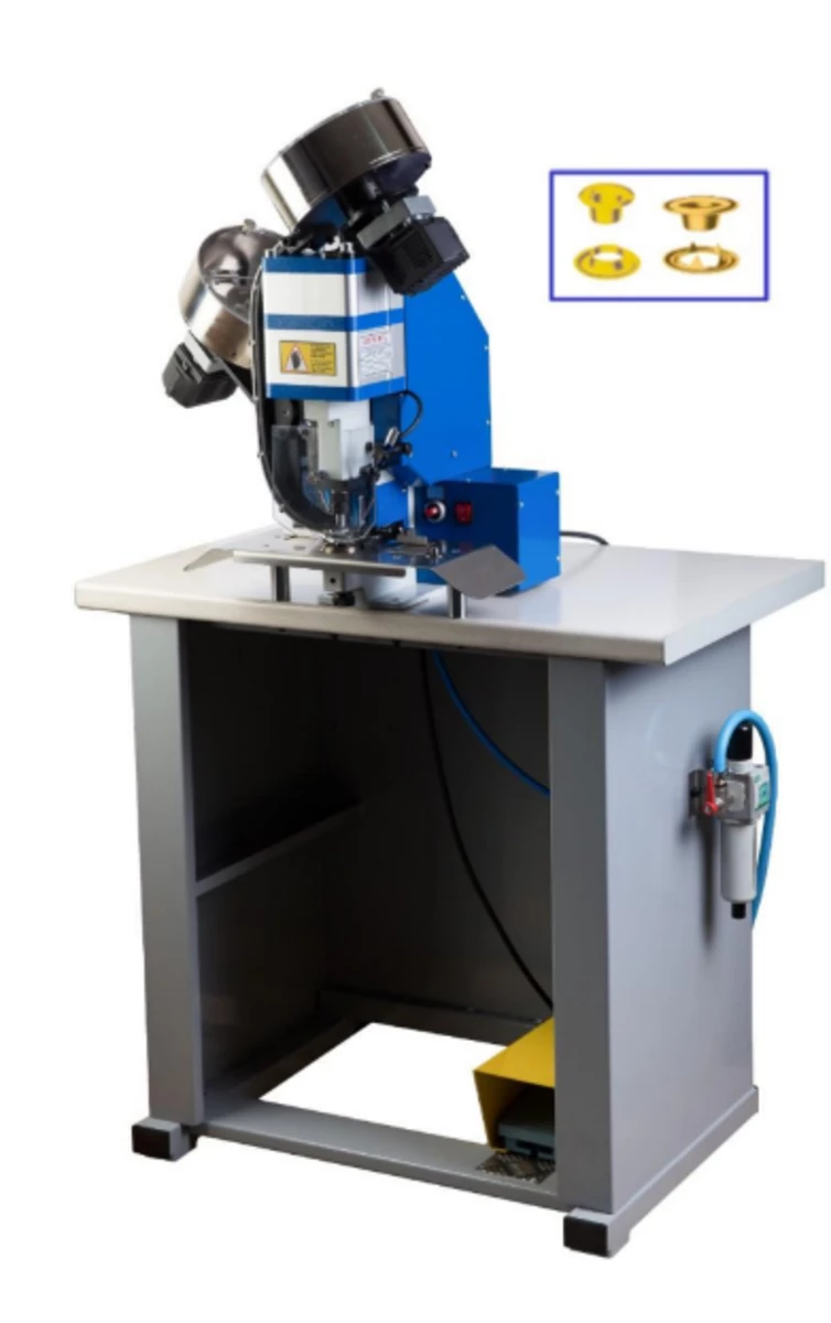 J269 - MACHINE PNEUMATIQUE AVEC 2 DISTRIBUTIONS POUR POSER ŒILLETS ET RONDELLES METALLIQUES